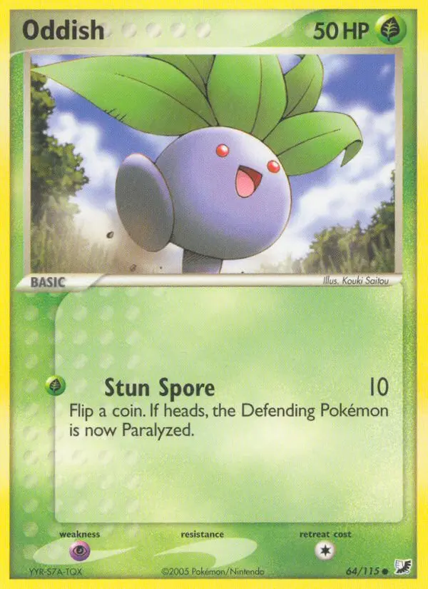 Oddish, Pokémon card