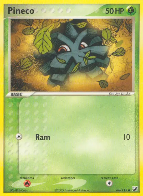 Pineco, Pokémon card