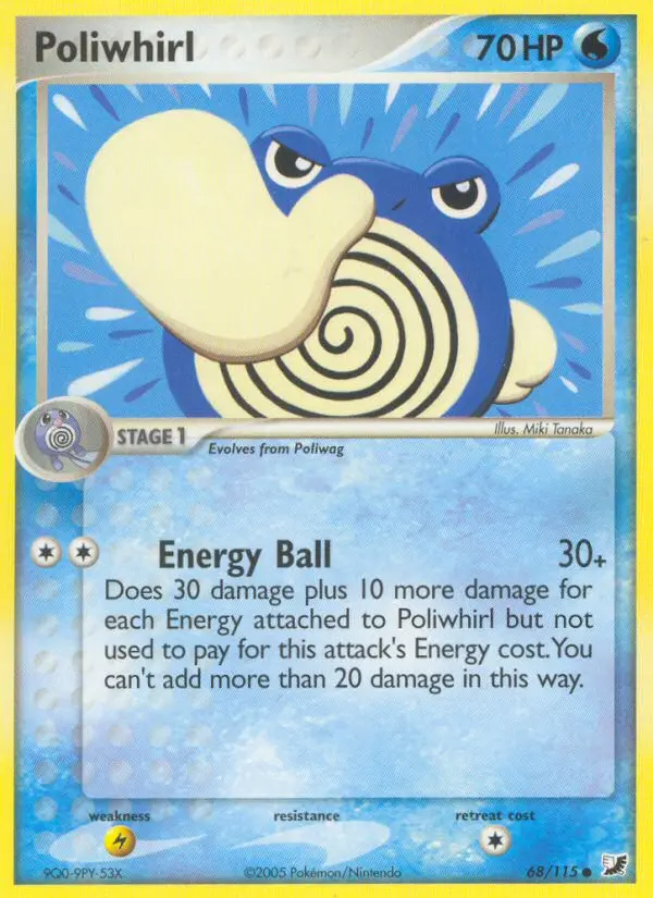 Poliwhirl, Pokémon card
