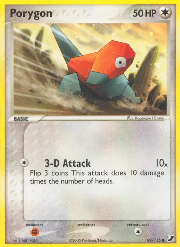 Porygon, Pokémon card