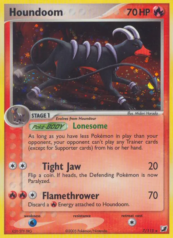 Houndoom, Pokémon card