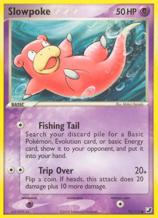 Slowpoke, Pokémon card