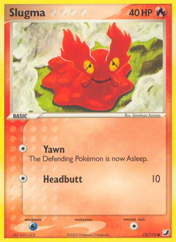 Slugma, Pokémon card