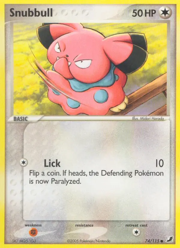 Snubbull, Pokémon card