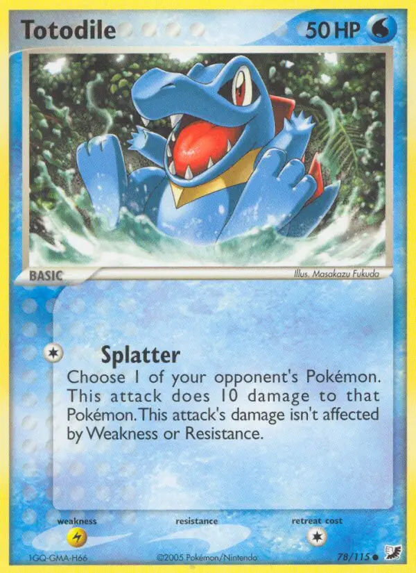Totodile, Pokémon card
