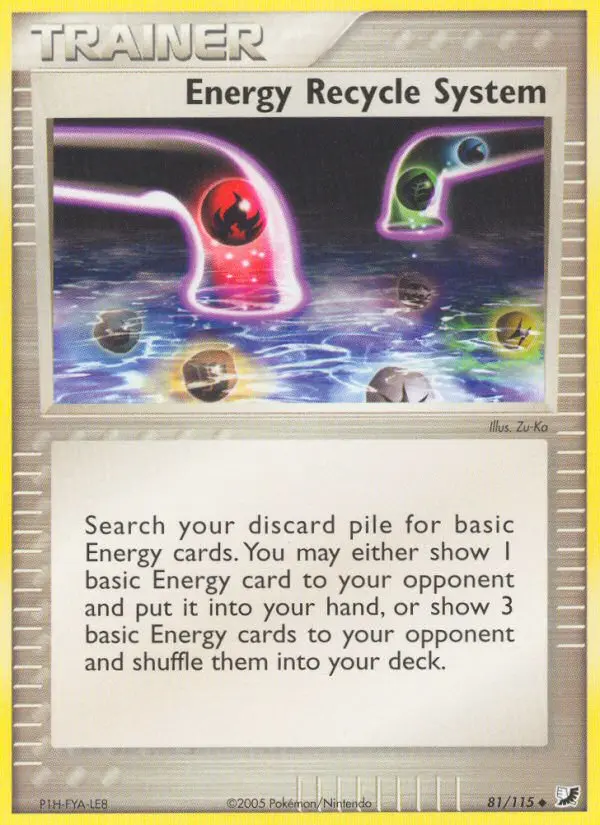 Energy Recycle System, Pokémon card