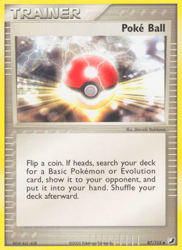 Poké Ball, Pokémon card