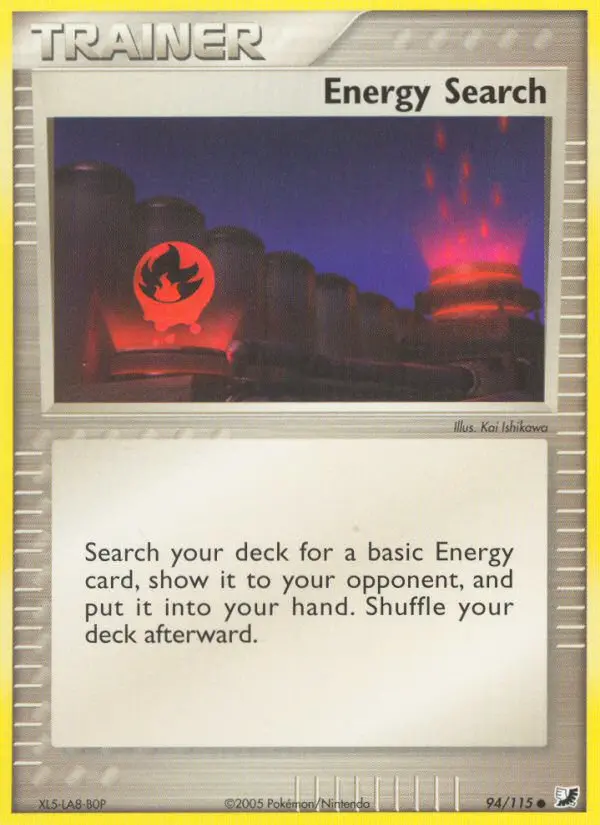 Energy Search, Pokémon card