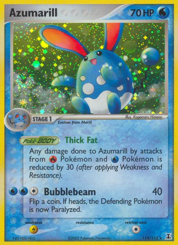 Azumarill, Pokémon card