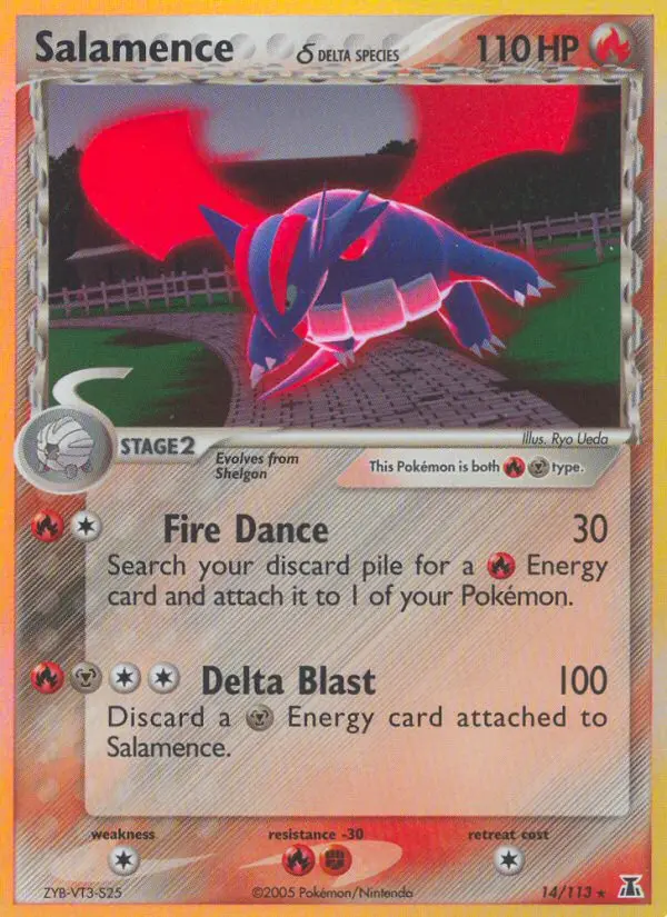 Salamence δ, Pokémon card