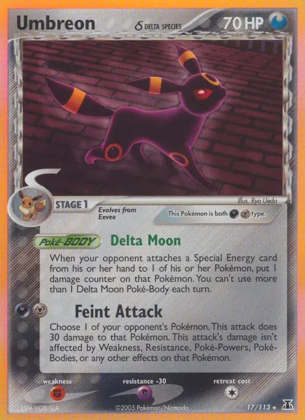 Umbreon δ, Pokémon card