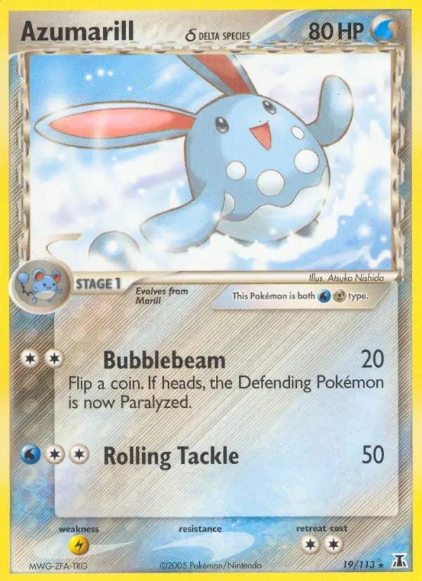 Azumarill δ, Pokémon card