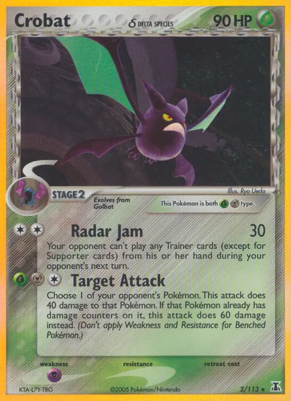 Crobat δ, Pokémon card