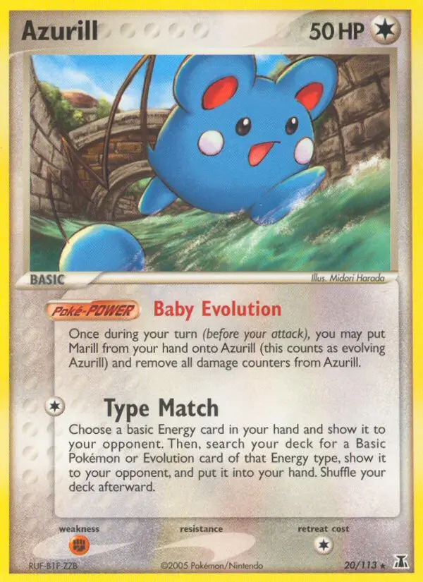 Azurill, Pokémon card