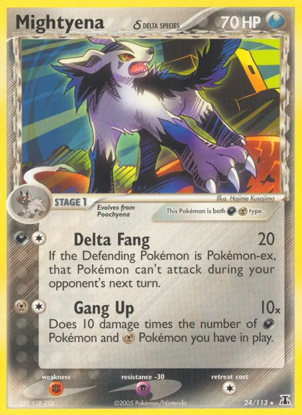 Mightyena δ, Pokémon card