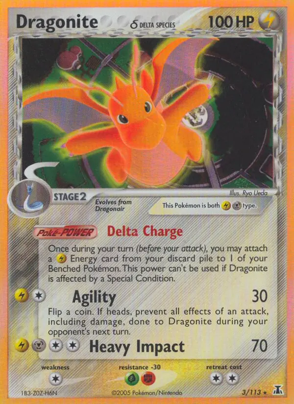 Dragonite δ, Pokémon card