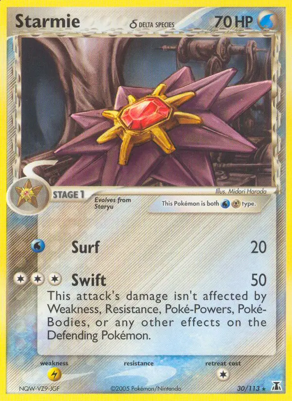 Starmie δ, Pokémon card