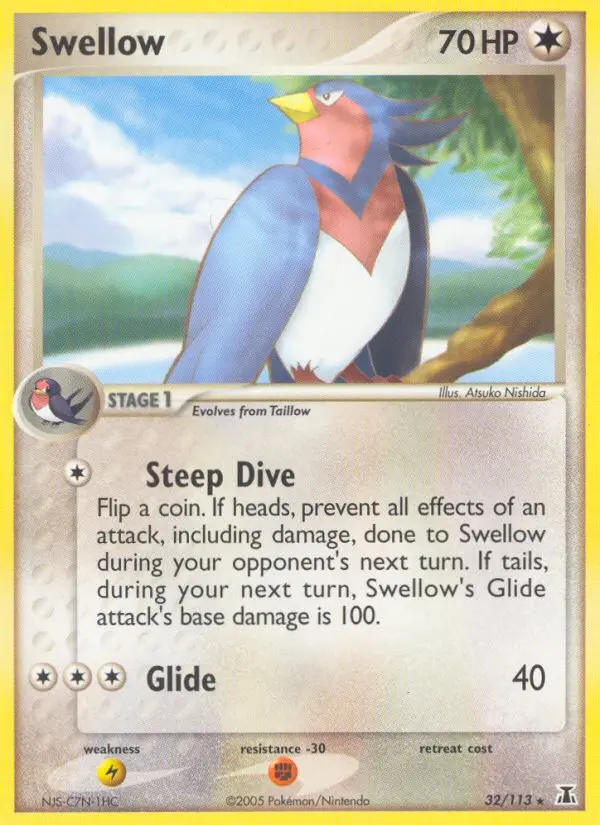 Swellow, Pokémon card