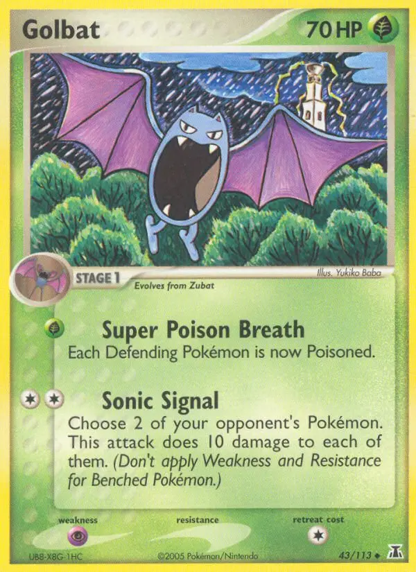 Golbat, Pokémon card