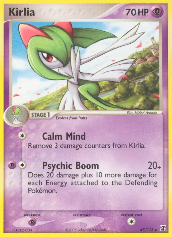 Kirlia, Pokémon card