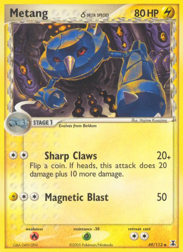Metang δ, Pokémon card