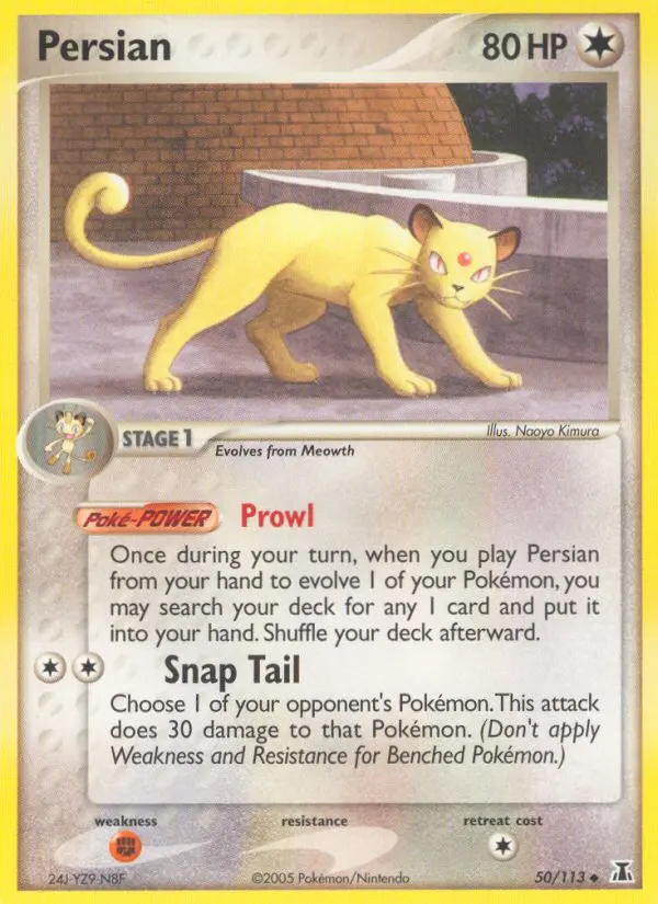 Persian, Pokémon card