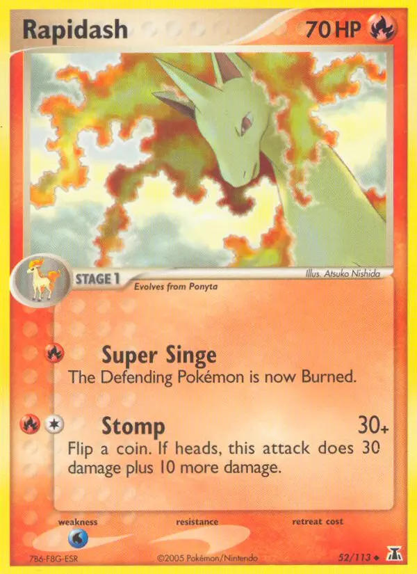 Rapidash, Pokémon card