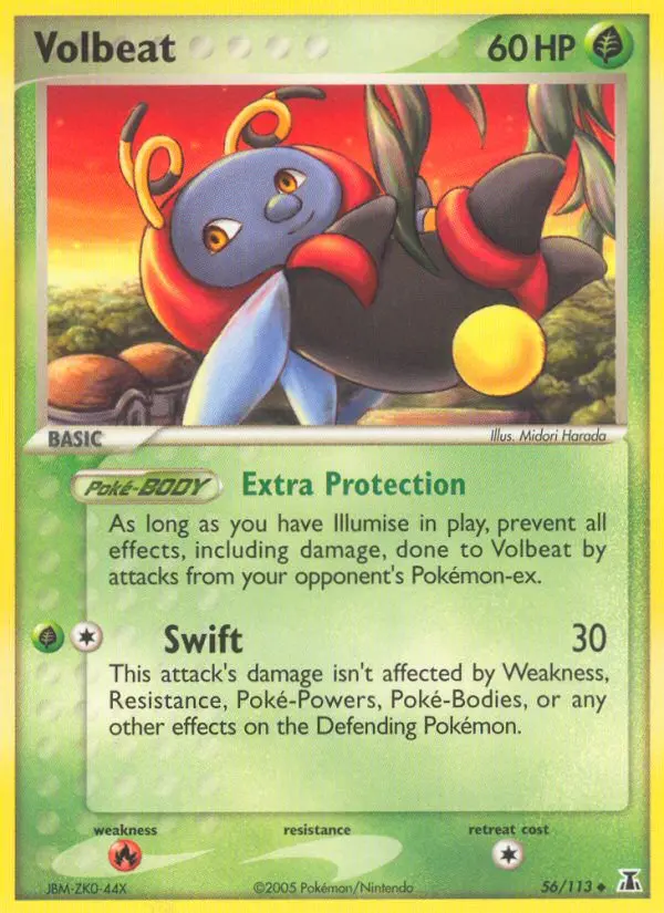 Volbeat, Pokémon card