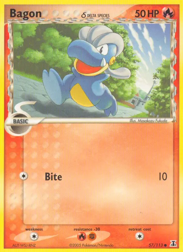 Bagon δ, Pokémon card