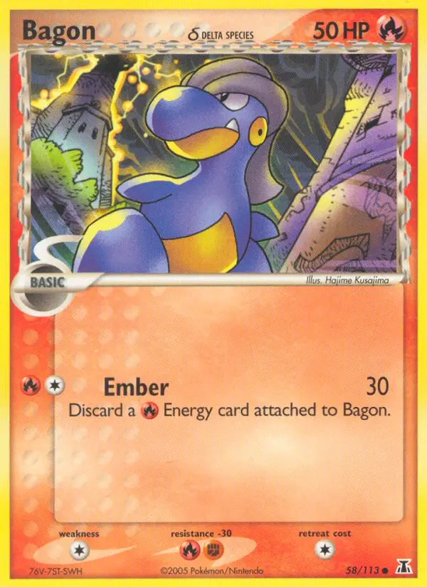 Bagon δ, Pokémon card