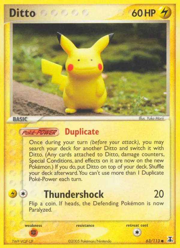Ditto, Pokémon card
