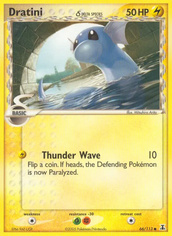 Dratini δ, Pokémon card