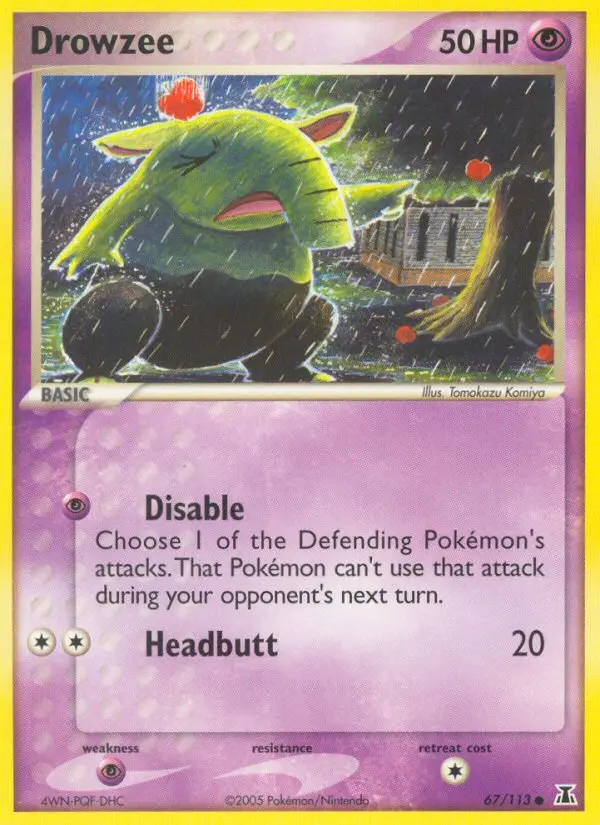Drowzee, Pokémon card