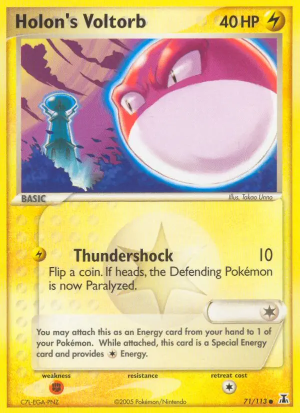 Holon's Voltorb, Pokémon card
