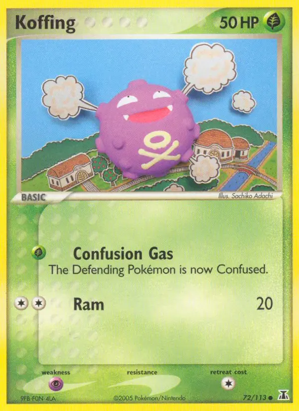 Koffing, Pokémon card