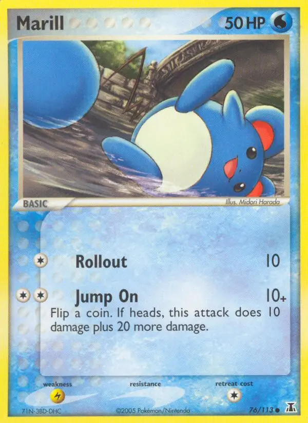 Marill, Pokémon card