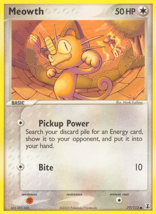 Meowth, Pokémon card