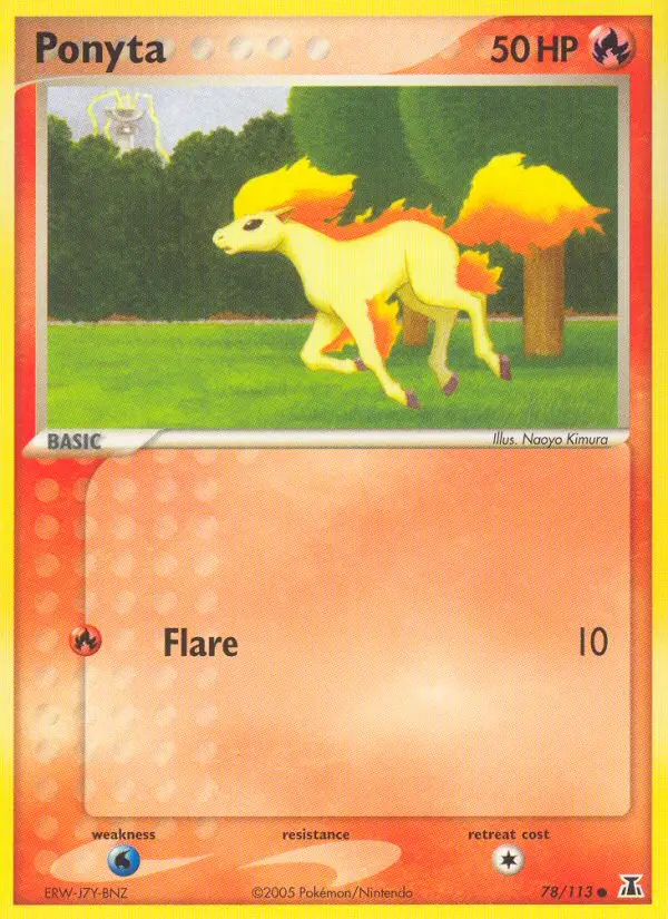 Ponyta, Pokémon card