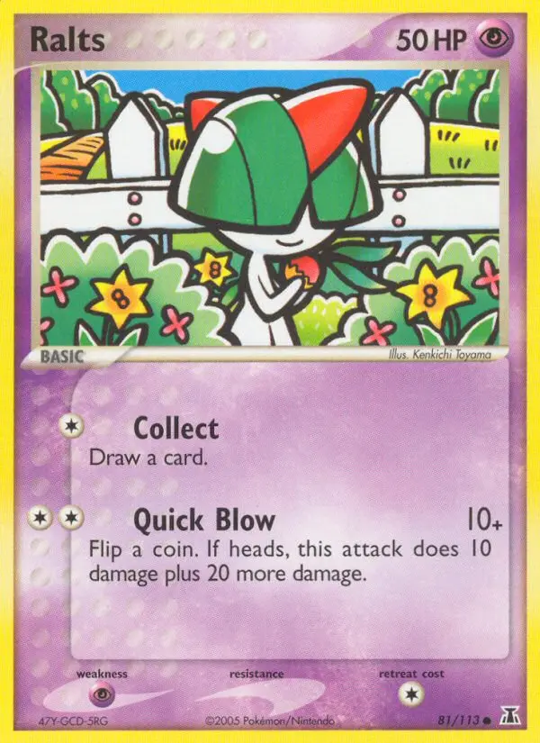 Ralts, Pokémon card