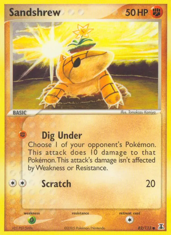 Sandshrew, Pokémon card