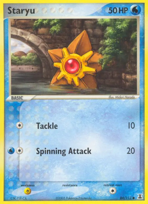 Staryu, Pokémon card