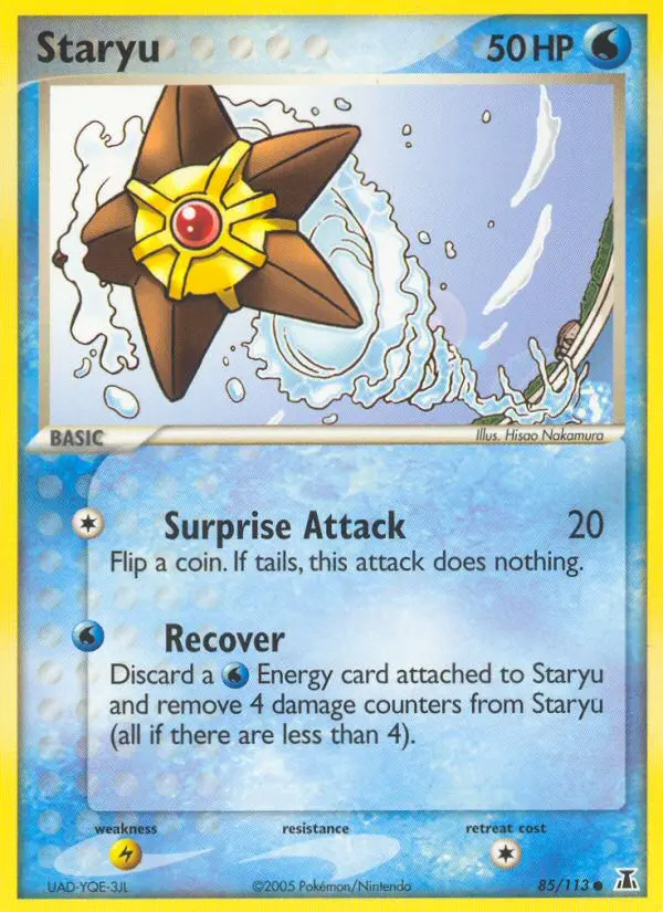 Staryu, Pokémon card