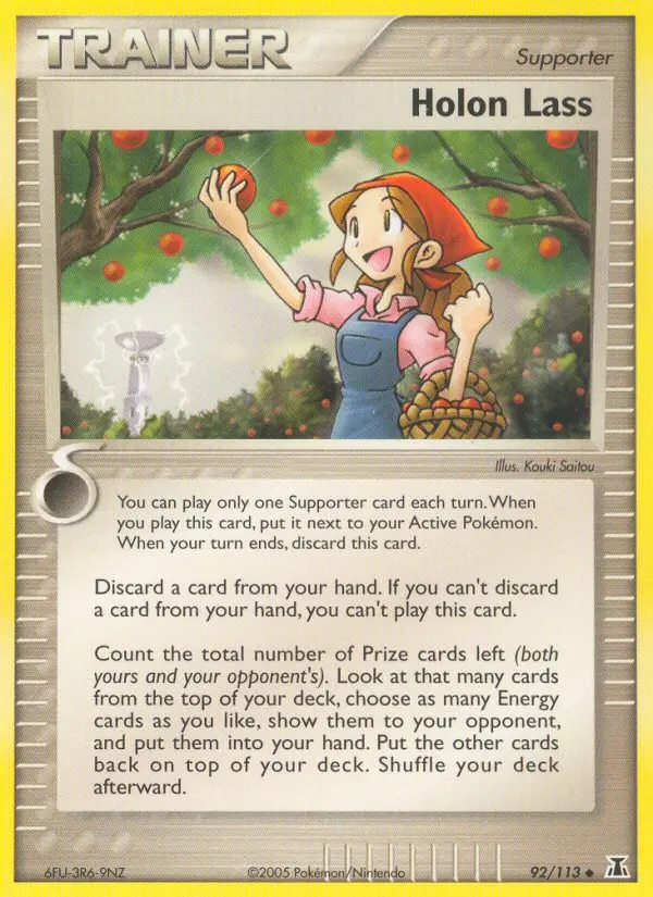Holon Lass, Pokémon card