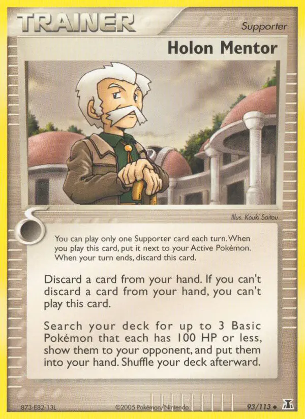 Holon Mentor, Pokémon card