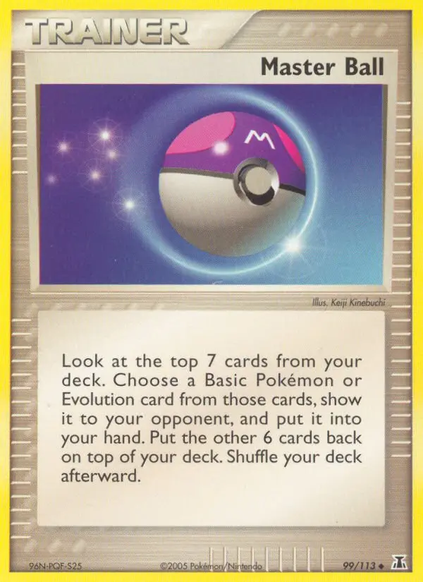 Master Ball, Pokémon card