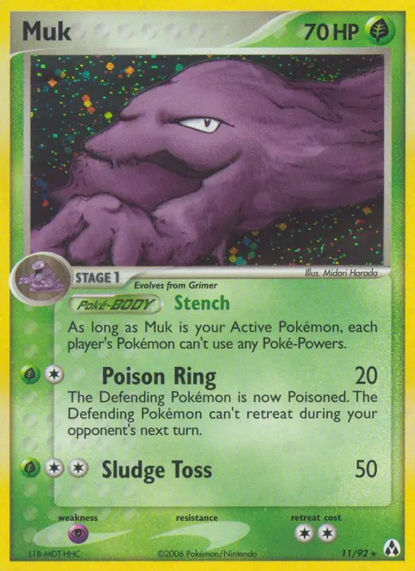 Muk, Pokémon card