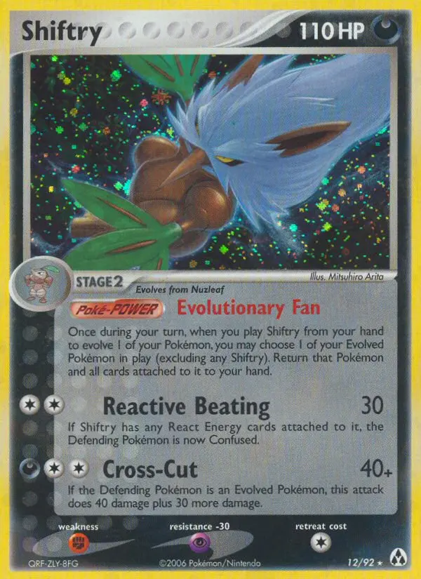 Shiftry, Pokémon card