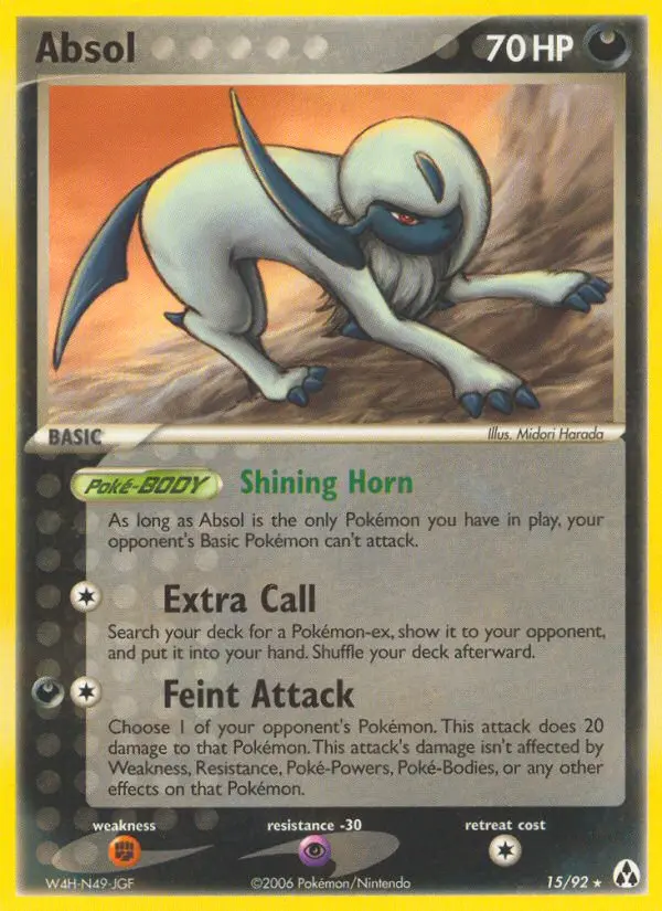 Absol, Pokémon card