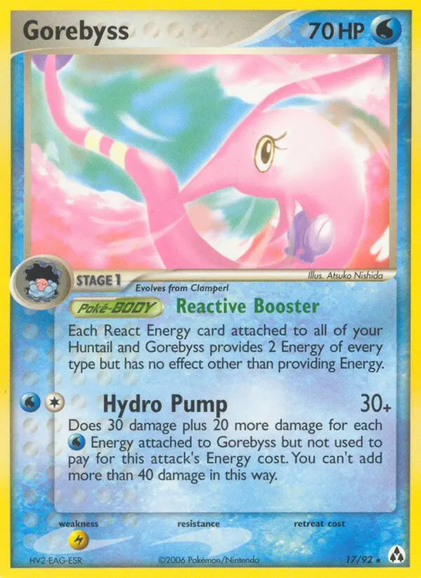 Gorebyss, Pokémon card