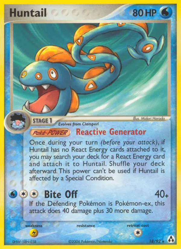 Huntail, Pokémon card